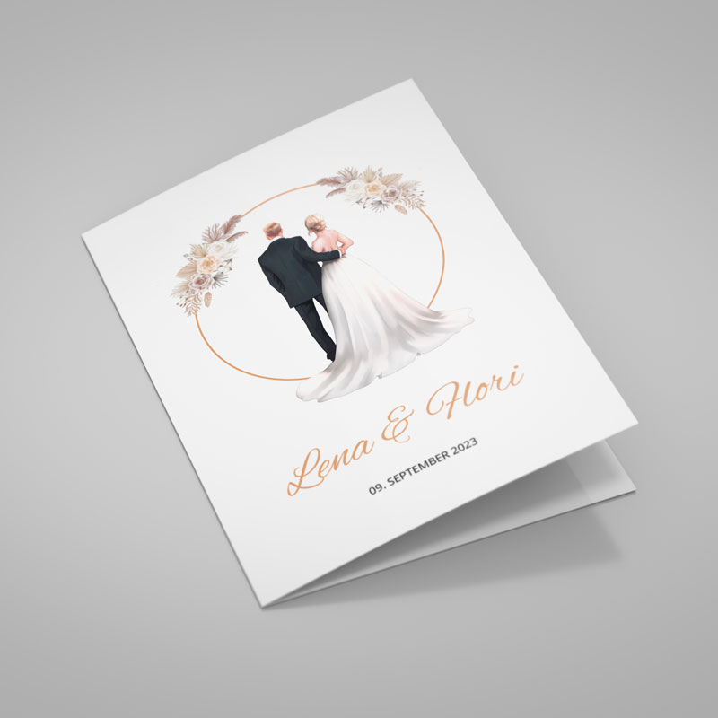 Lena & Flori Hochzeitseinladung