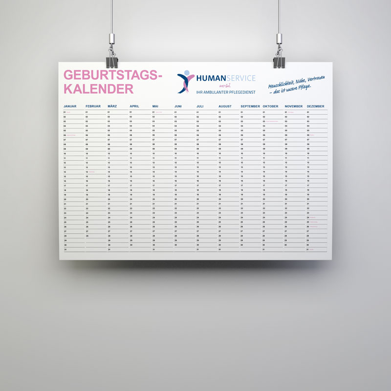 Human Service Kalender